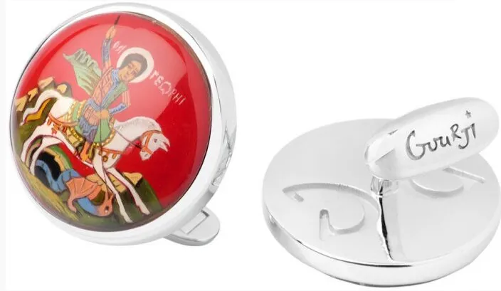 Ручка перьевая "СВЯТОЙ ГЕОРГИЙ", ПЕРО F | СМОЛА/СЕРЕБРО/ЛАК